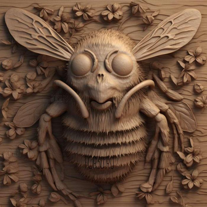 Bee Movie 2 stl model for CNC